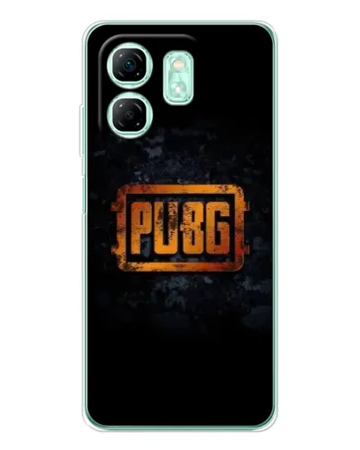 Чехол для Infinix Smart 10 HD с картинкой «PUBG — золотой логотип»