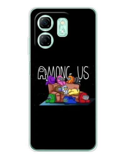 Чехол для Infinix Smart 10 HD с картинкой «Логотип Among Us» Чехол для Infinix Smart 10 HD с картинкой «Логотип Among Us»