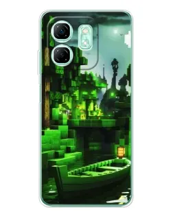 Чехол для Infinix Smart 10 HD с картинкой «Minecraft лесной пейзаж» Чехол для Infinix Smart 10 HD с картинкой «Minecraft лесной пейзаж»