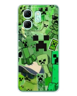 Чехол для Infinix Smart 10 HD с картинкой «Криперы Minecraft» Чехол для Infinix Smart 10 HD с картинкой «Криперы Minecraft»