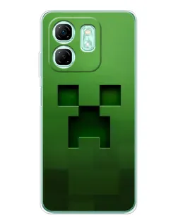 Чехол для Infinix Smart 10 HD с картинкой «Крипер микро-дизайн» Чехол для Infinix Smart 10 HD с картинкой «Крипер микро-дизайн»
