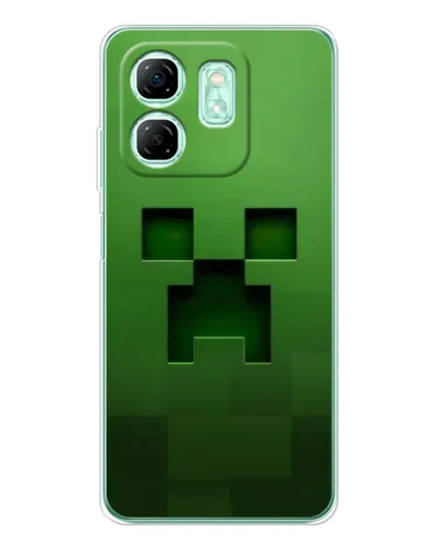 Чехол для Infinix Smart 10 HD с картинкой «Крипер микро-дизайн»
