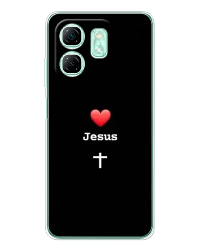 Чехол для Infinix Smart 10 HD с картинкой «Сердце - Jesus» Чехол для Infinix Smart 10 HD с картинкой «Сердце - Jesus»