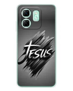 Чехол для Infinix Smart 10 HD с картинкой «Надпись Jesus Graffiti»