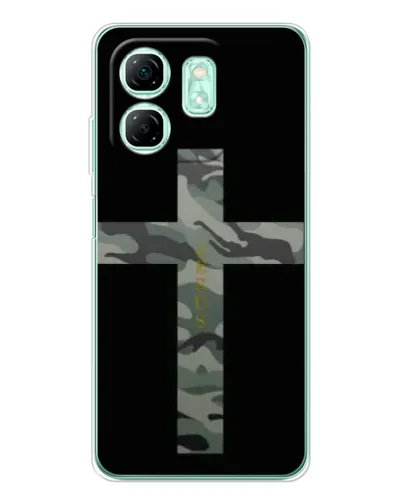 Чехол для Infinix Smart 10 HD с картинкой «Милитари Крест» Чехол для Infinix Smart 10 HD с картинкой «Милитари Крест»