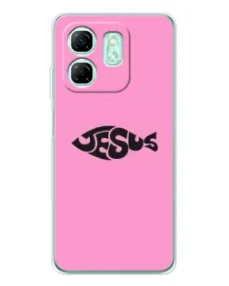 Чехол для Infinix Smart 10 HD с картинкой «Розовый символ  Jesus»