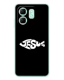 Чехол для Infinix Smart 10 HD с картинкой «Рыба Jesus»