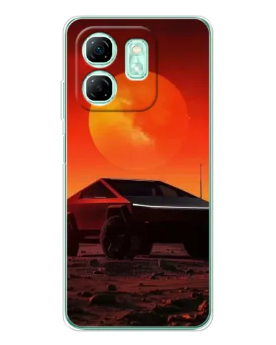 Чехол для Infinix Smart 10 HD с картинкой «Cybertruck на Марсе» Чехол для Infinix Smart 10 HD с картинкой «Cybertruck на Марсе»