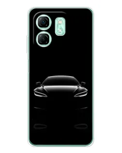 Чохол для Infinix Smart 10 HD з картинкою «Силует Tesla Night»