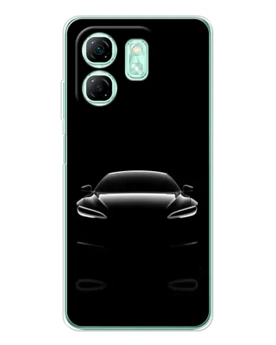 Чехол для Infinix Smart 10 HD с картинкой «Силуэт Tesla Night» Чехол для Infinix Smart 10 HD с картинкой «Силуэт Tesla Night»