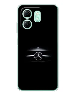 Чехол для Infinix Smart 10 HD с картинкой «Mercedes — абстрактные линии»
