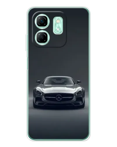 Чехол для Infinix Smart 10 HD с картинкой «Mercedes на черном»