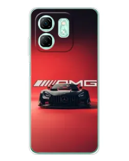 Чехол для Infinix Smart 10 HD с картинкой «Mercedes AMG — красная линия»