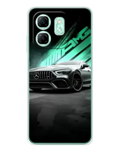 Чехол для Infinix Smart 10 HD с картинкой «Темный Mercedes AMG»
