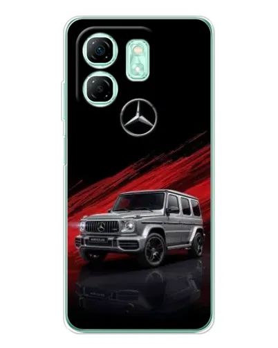 Чехол для Infinix Smart 10 HD с картинкой «Mercedes G-Class красный»