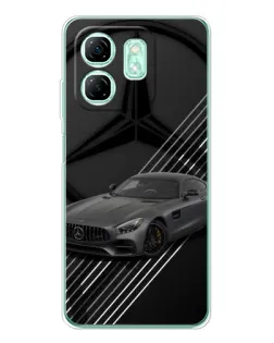 Чехол для Infinix Smart 10 HD с картинкой «Mercedes AMG — графика»