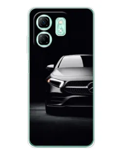 Чехол для Infinix Smart 10 HD с картинкой «Свет фар Mercedes»