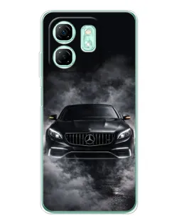 Чехол для Infinix Smart 10 HD с картинкой «Mercedes в дыму»