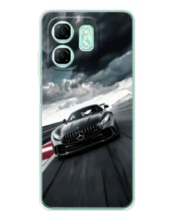 Чехол для Infinix Smart 10 HD с картинкой «Гоночный Mercedes AMG»