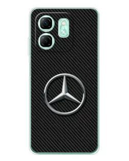 Чехол для Infinix Smart 10 HD с картинкой «Карбоновый Mercedes стиль»