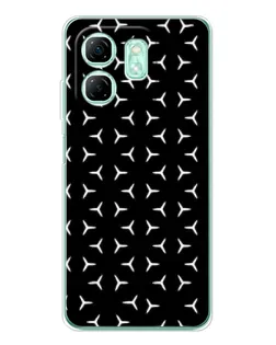 Чехол для Infinix Smart 10 HD с картинкой «Mercedes паттерн звезд»