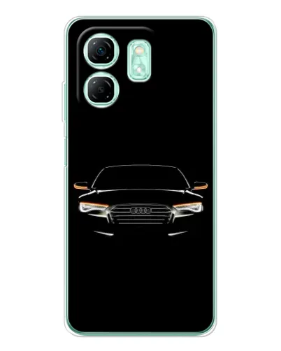 Чехол для Infinix Smart 10 HD с картинкой «Audi — ночной контур»