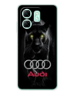 Чохол для Infinix Smart 10 HD з картинкою «Пантера та Audi» Чохол для Infinix Smart 10 HD з картинкою «Пантера та Audi»