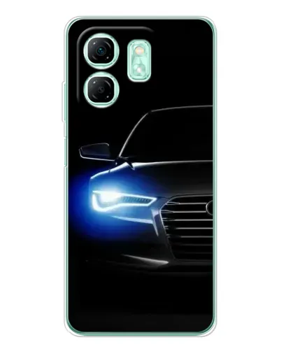 Чехол для Infinix Smart 10 HD с картинкой «Неоновый взгляд Audi»