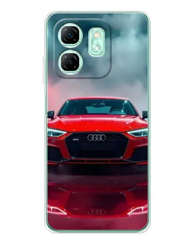 Чехол для Infinix Smart 10 HD с картинкой «Audi RS — красный стиль»