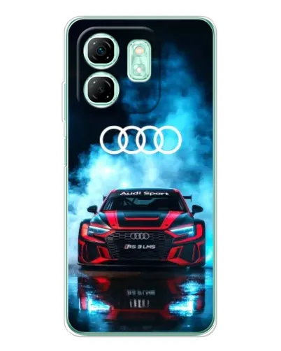 Чехол для Infinix Smart 10 HD с картинкой «Audi Sport — неон»