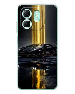 Чехол для Infinix Smart 10 HD с картинкой «Ночной Lamborghini драйв»