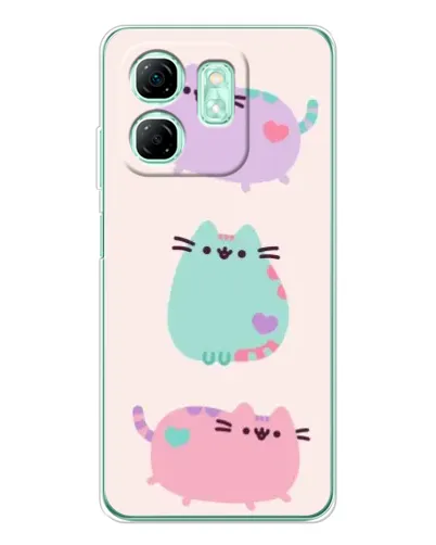 Чехол для Infinix Smart 10 HD с картинкой «Pusheen трио» Чехол для Infinix Smart 10 HD с картинкой «Pusheen трио»
