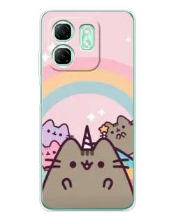 Чехол для Infinix Smart 10 HD с картинкой «Единорог Pusheen»