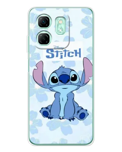 Чехол для Infinix Smart 10 HD с картинкой «Stitch среди цветов» Чехол для Infinix Smart 10 HD с картинкой «Stitch среди цветов»