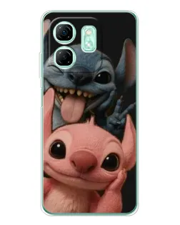Чехол для Infinix Smart 10 HD с картинкой «Стич и Ангел»