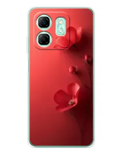Чехол для Infinix Smart 10 HD с картинкой «Маковые соцветия»