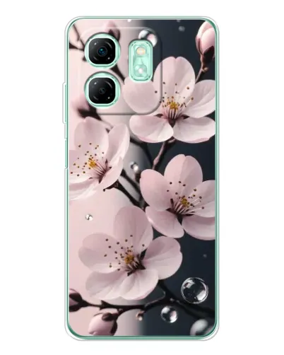 Чехол для Infinix Smart 10 HD с картинкой «Нежная сакура и капли» Чехол для Infinix Smart 10 HD с картинкой «Нежная сакура и капли»