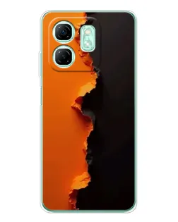 Чехол для Infinix Smart 10 HD с картинкой «Оранжевый разлом»