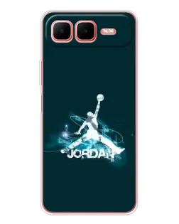 Чехол для Infinix Smart 10 Plus с картинкой «Jordan Blue Fire» Чехол для Infinix Smart 10 Plus с картинкой «Jordan Blue Fire»