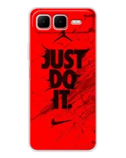 Чехол для Infinix Smart 10 Plus с картинкой «Nike Just Do It» Чехол для Infinix Smart 10 Plus с картинкой «Nike Just Do It»