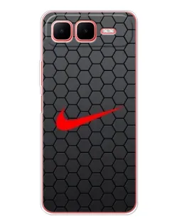Чехол для Infinix Smart 10 Plus с картинкой «Nike — карбоновая сетка»
