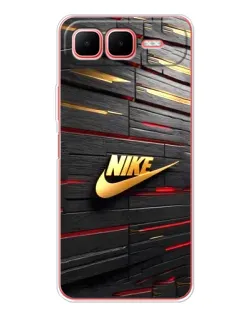 Чехол для Infinix Smart 10 Plus с картинкой «Золотой Nike на металле»