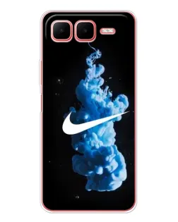 Чехол для Infinix Smart 10 Plus с картинкой «Nike и синий дым»
