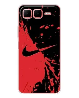 Чохол для Infinix Smart 10 Plus з картинкою «Червоні бризки Nike» Чохол для Infinix Smart 10 Plus з картинкою «Червоні бризки Nike»