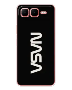 Чехол для Infinix Smart 10 Plus с картинкой «NASA — вертикальный логотип» Чехол для Infinix Smart 10 Plus с картинкой «NASA — вертикальный логотип»