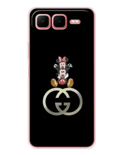 Чехол для Infinix Smart 10 Plus с картинкой «Минни Маус на лого»