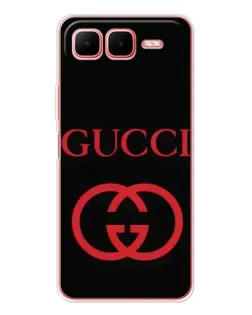 Чехол для Infinix Smart 10 Plus с картинкой «Gucci — красный логотип»