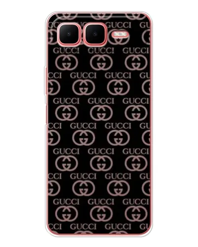 Чехол для Infinix Smart 10 Plus с картинкой «Классическая монограмма Gucci»