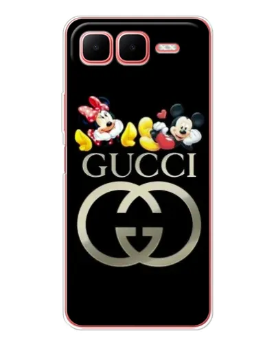 Чехол для Infinix Smart 10 Plus с картинкой «Gucci — герои Disney»