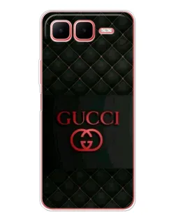 Чехол для Infinix Smart 10 Plus с картинкой «Gucci — стеганый черный»